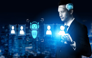 AI assistant collaborates with human team members to support workflow, boost efficiency, and enhance collaborative productivity in digital environments Vouch