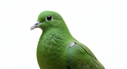 white dove on green branch