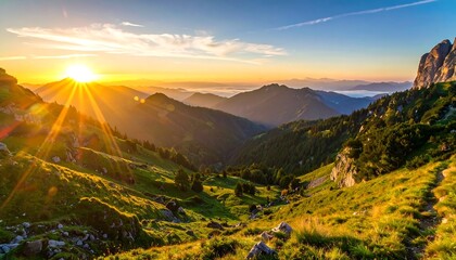 Mountain Sunrise Panorama