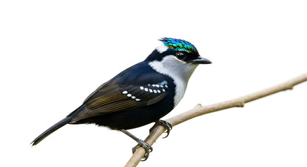 blue tit isolated on white