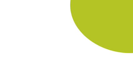 Clean, abstract graphic background featuring a vibrant lime green circle on a pure white canvas, ideal for modern design and copy space.