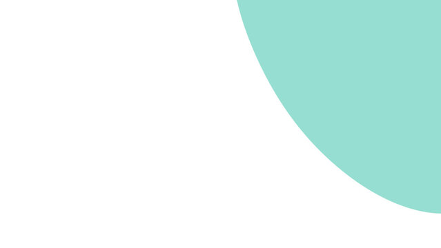Clean, modern background featuring a partial pastel mint green circle on white. Ideal for design elements, presentations, and minimalist aesthetics. - Powered by Adobe