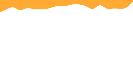 Dynamic orange wave on a clean white background, perfect for abstract designs, headers, banners, or creative graphic projects.