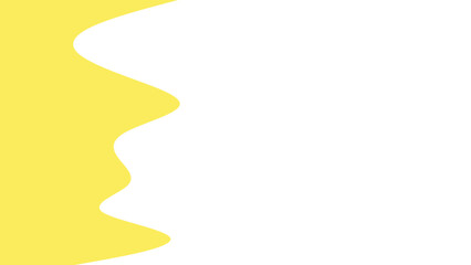Modern minimal graphic design with a wavy, fluid yellow shape contrasting a clean white background. Perfect for branding, web, or presentations.