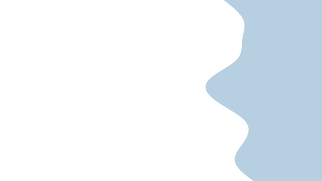 Minimalist abstract background featuring a soft blue wavy shape on a clean white canvas, conveying serenity and modern elegance.