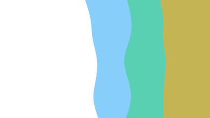 Abstract background featuring soft, wavy vertical stripes in white, light blue, mint green, and golden-brown tones. Ideal for contemporary design, web headers, or modern presentations.