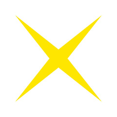 Star symbol. Golden star icon for designs.