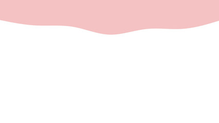 Gentle pink wavy abstract background on white with ample copy space, ideal for minimalist design, branding, web banners, or social media posts.