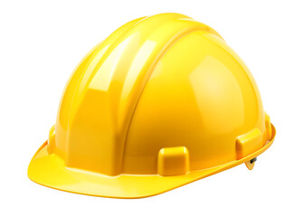 Fototapeta premium Yellow hard hat safety helmet isolated on white background