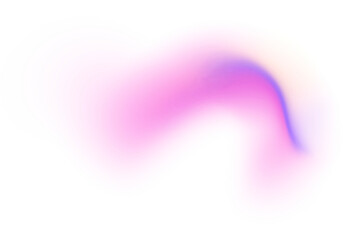 Abstract PNG Neon Gradient Flow on Transparent Background