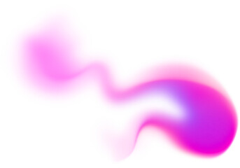 Abstract PNG Neon Gradient Flow on Transparent Background