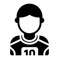 runner man glyph icon for male athlete activity