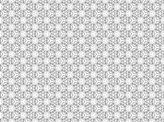 Seamless Geometric Octagon Pattern Vector Background in Beige and Black

