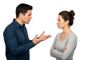 Couple arguing, conflict, relationship problem