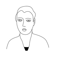 Expressive People Portraits – Hand Drawn Diverse Avatars in Ligne Claire Black and White Vector Illustration
