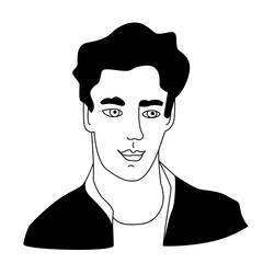 Expressive People Portraits – Hand Drawn Diverse Avatars in Ligne Claire Black and White Vector Illustration