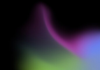 Abstract Neon Gradient Flow on Black Background
