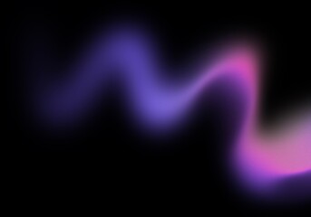 Abstract Neon Gradient Flow on Black Background