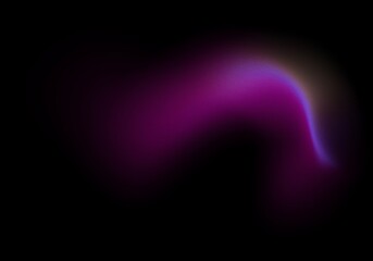 Abstract Neon Gradient Flow on Black Background