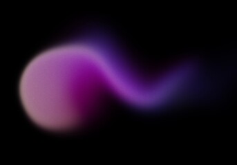 Abstract Neon Gradient Flow on Black Background