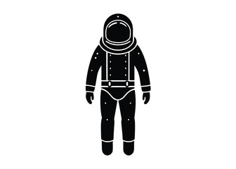 spacesuit silhouette vector art icon © SreeBinodiny
