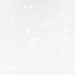 Christmas background with snowy overlays and glittering frost.