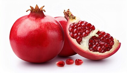 Pomegranate Isolated On A White Background