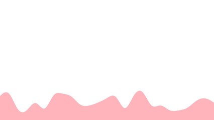 Soft pink wavy abstract shape on a clean white background, creating a gentle and modern graphic design element. Ideal for sweet concepts, beauty, or creative projects.