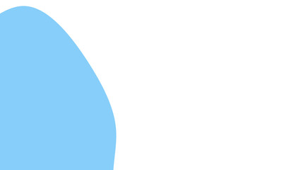 Clean, modern light blue abstract curved shape on a white background, offering a minimalist and versatile design element for various projects.