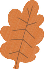 a drawing of auntumn orange brown leaf organic aesthetic