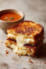 Grilled Cheese Slider with Tomato Dip &mdash; Bite Moment