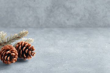 capture spirit of new year  with pristine monochromatic background featuring winter decorative elements like