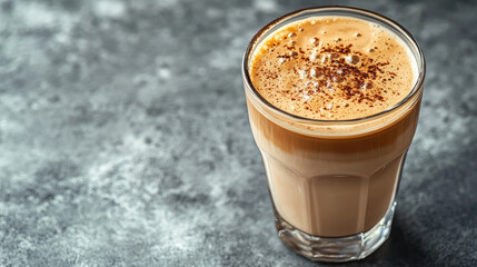 coffee latte in glass