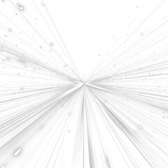 Dynamic neon track, glowing beams, and abstract textures in a cyber technology design.