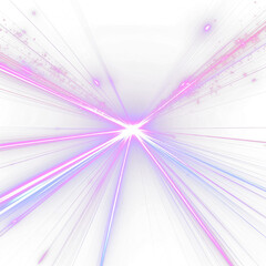 Race track with colorful streaks and illuminated vehicle trails.