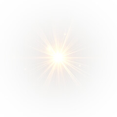 Glowing sunlight and star flares, magical rays and sparkling beams, vibrant energy and radiant effects.