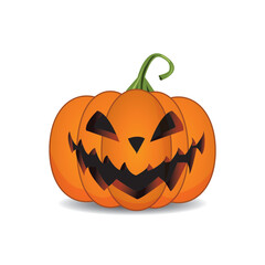 Halloween Pumpkin. Fully editable vector illustration of a halloween pumpkin.
