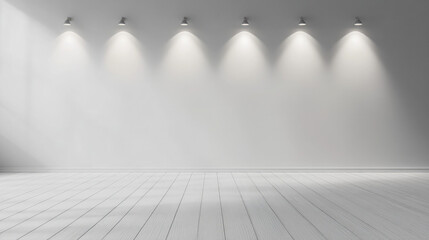 empty white room with white wall