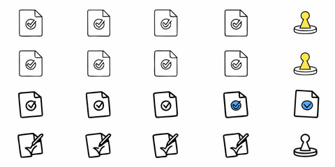 Successfully approved documents and stamps, a sign of compliance or positive confirmation of completed tasks