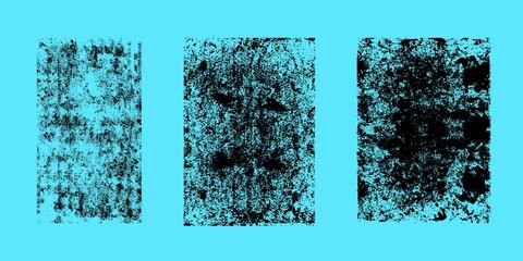 Linocut stamp texture rectangular shapes icons, hand drawn Linocut rectangle shapes