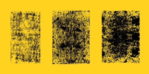 Linocut stamp texture rectangular shapes icons, hand drawn Linocut rectangle shapes