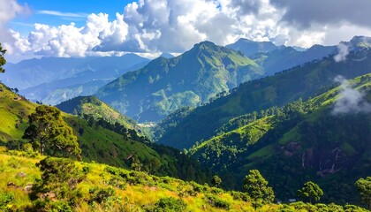 Majestic Mountain Range Panorama