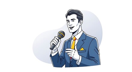 Man speaking at event.