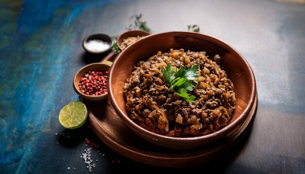 Ararat Kyufta Armenian Food Combines Tender Minced Meat With Herbs And Grains Offering A Flavorful And Authentic Dish That Symbolizes Armeniars Rich Culture And Hospitality