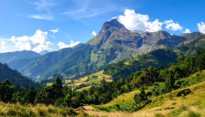 Majestic Mountain Range Under A Pristine Sky