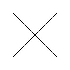 Black cross symbol. Black cross mark icon.