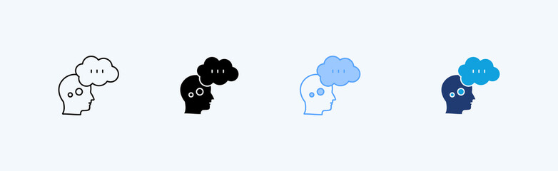 Thought Outline Icon