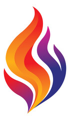Modern Abstract Flame Logo Vector