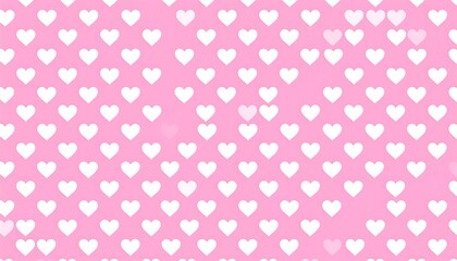 Pink background with many white hearts