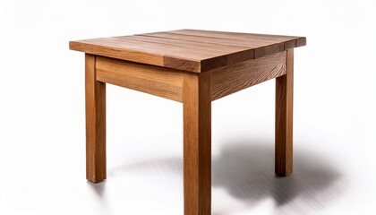 Wooden Stool Isolated On White Background